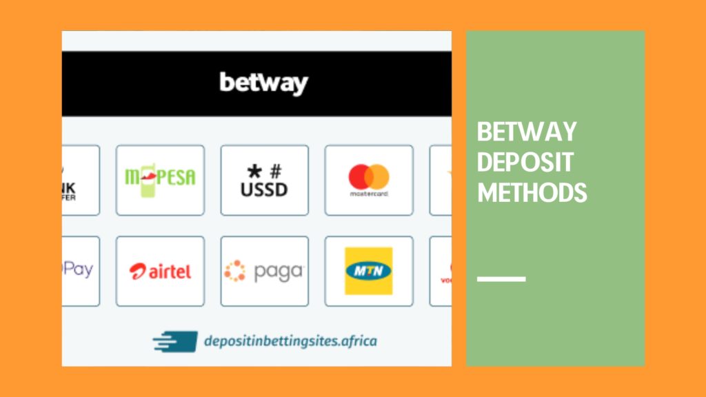 Betway Deposit methods