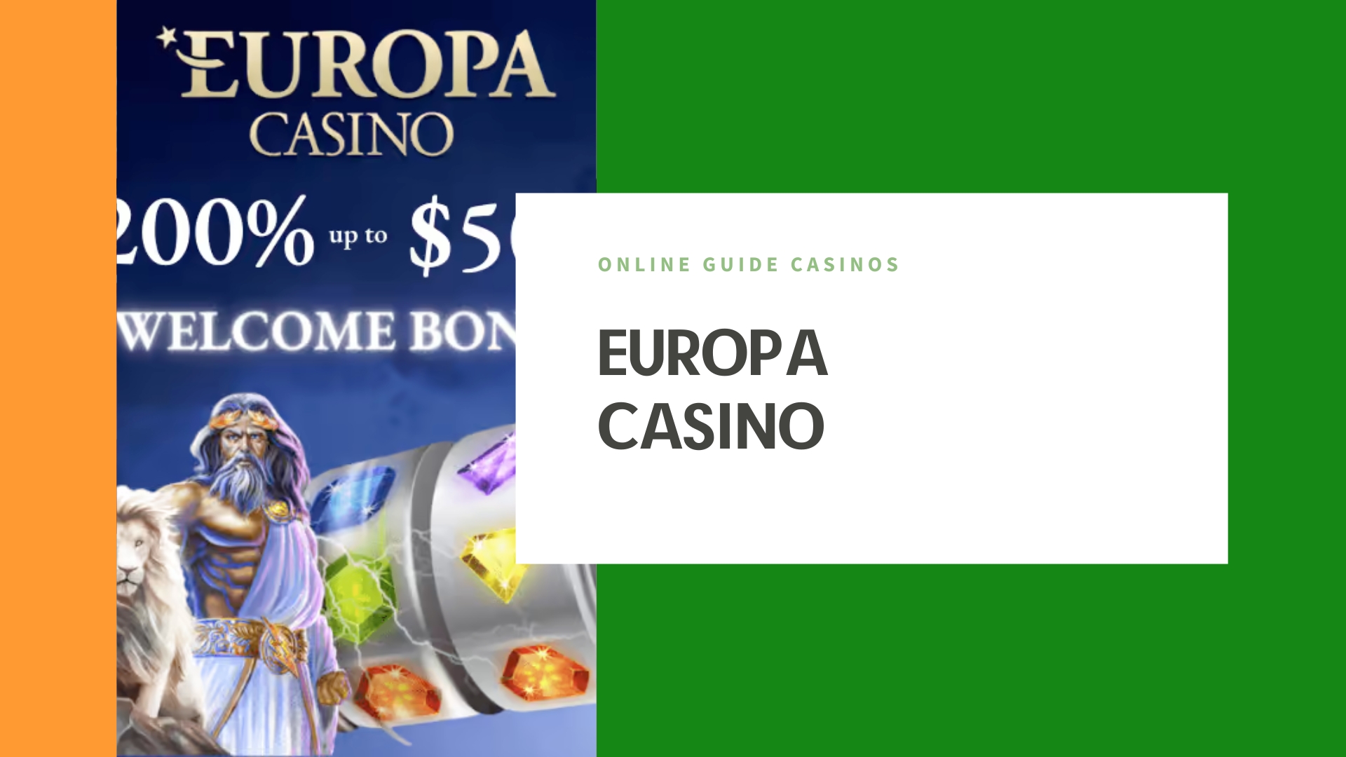 Europa Casino: get generous incentives!