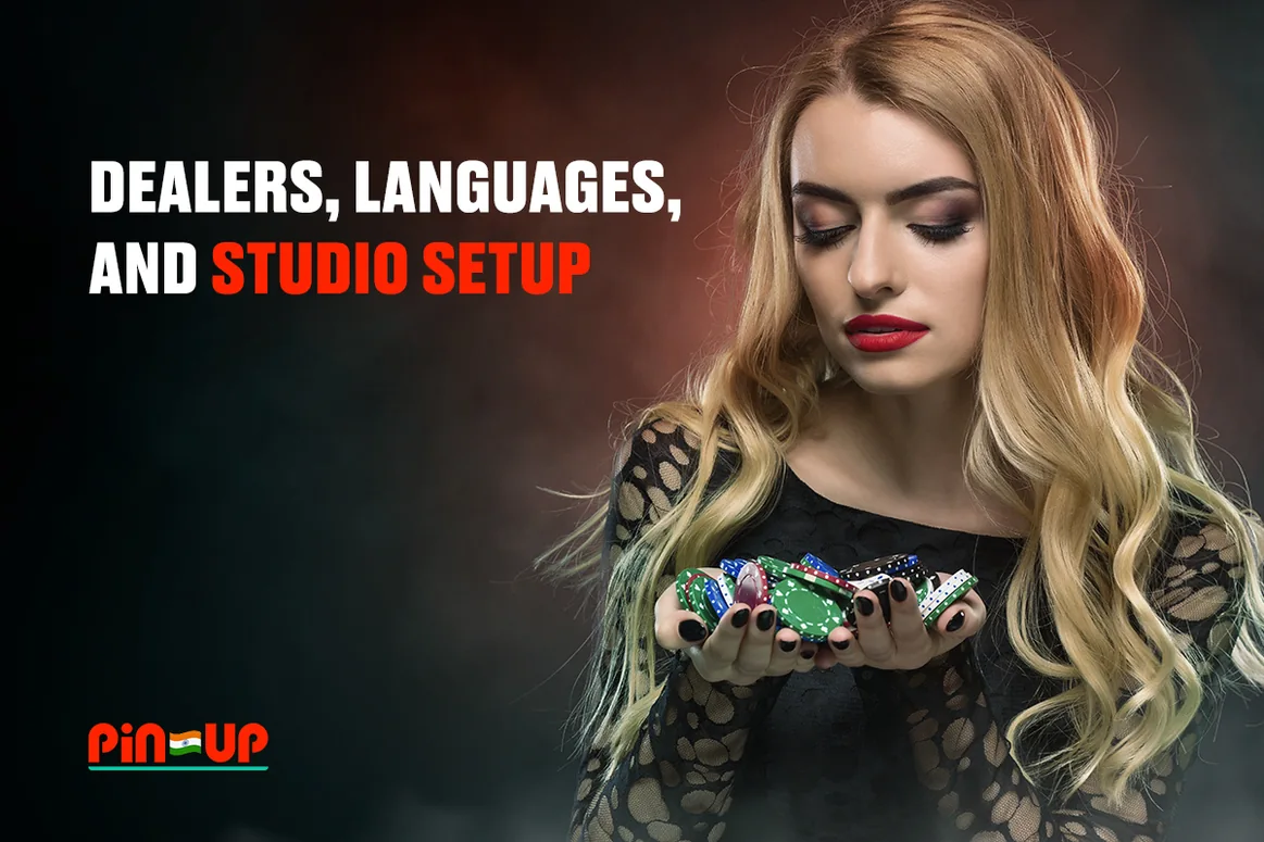 Woman holding casino chips in her hands, representing game dealers.